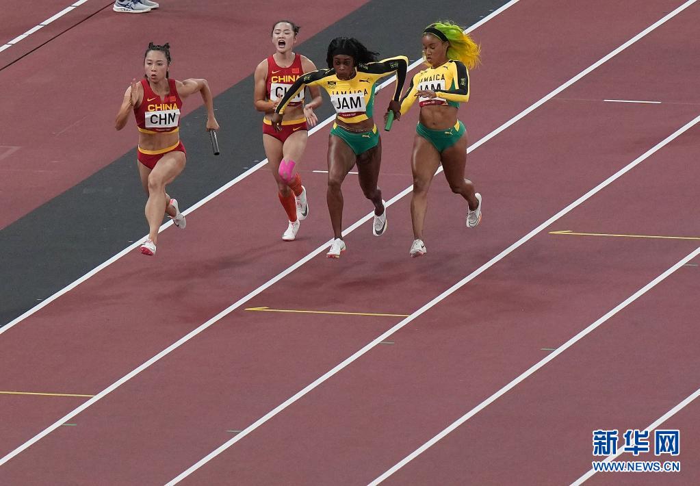 中國隊出戰女子4x100米接力決賽