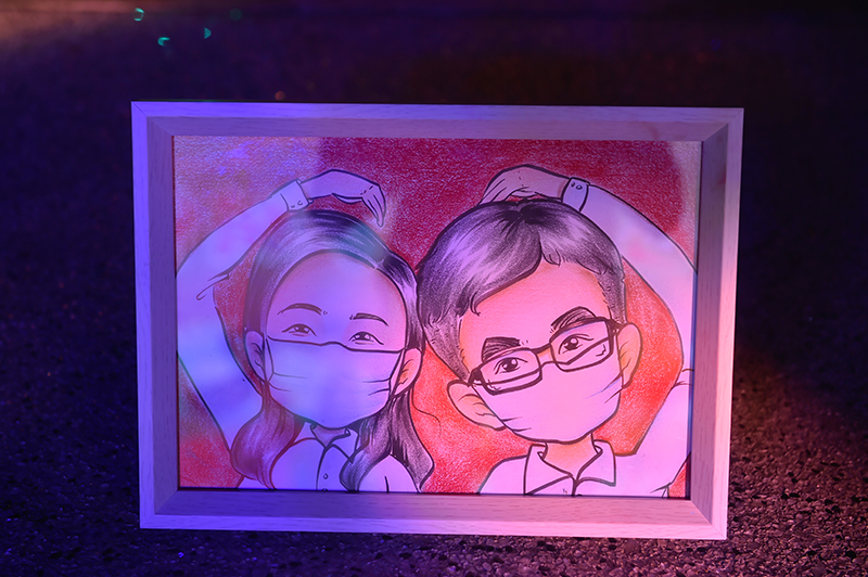 今年七夕 到成都锦江1.314爱情专线体验浪漫_fororder_情侣卡通画-供图-百年春熙