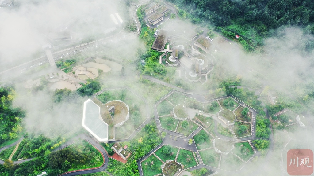 （中首）動如煙，靜如絮，秋後汶川山中雲霧繚繞