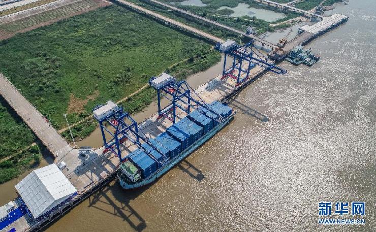 武漢陽邏國際港水鐵聯運二期項目開港運營