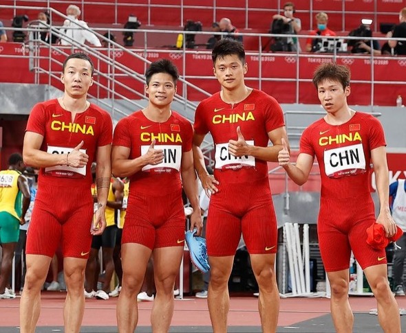 男子4x100米接力决赛：中国队获得第四名