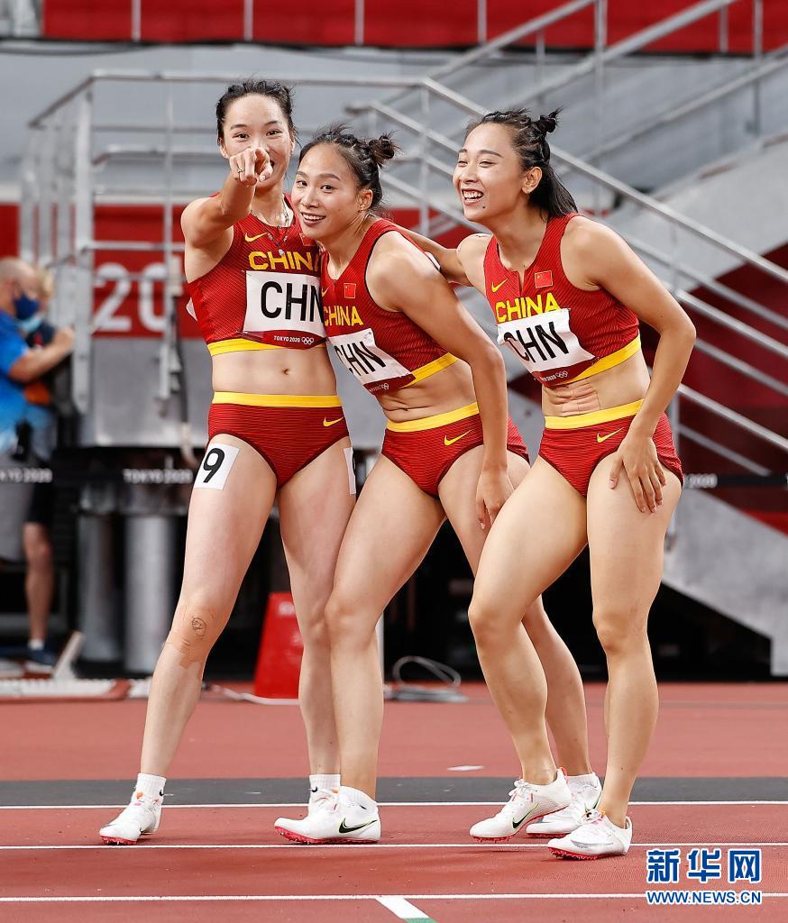 中國隊出戰女子4x100米接力決賽