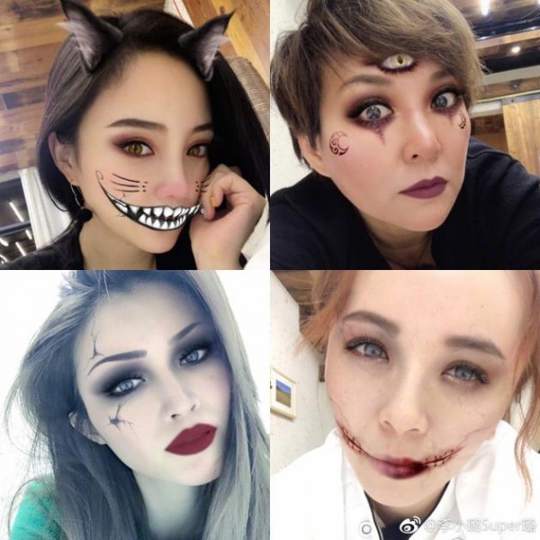 万圣节明星扮鬼照:baby热巴杨紫张天爱都没他吓人!