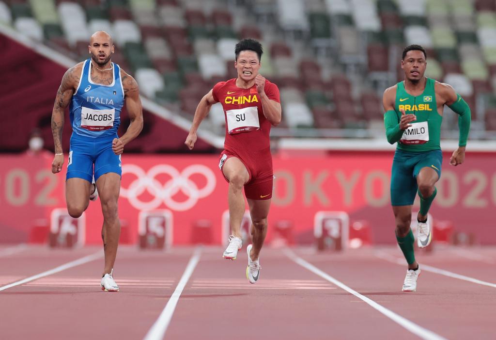 东京奥运会田径项目男子100米半决赛开始前,苏炳添就决定半决赛当