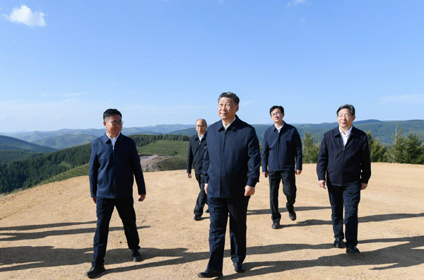 ​​​​​​​Pangulong Tsino, naglakbay-suri sa forest farm sa probinsyang Hebei_fororder_20210824XiHubei2600