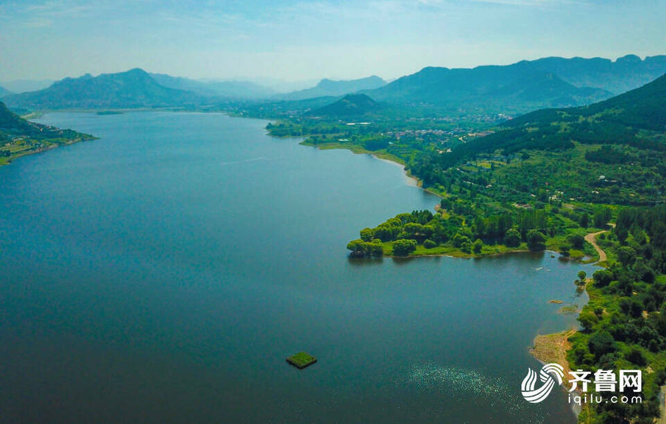 济南卧虎山水库时隔5个月重现碧波