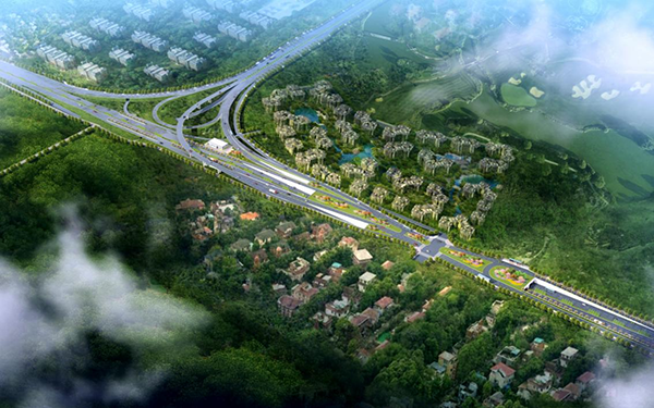 福建建工集团中标厦门马青路提升改造工程_fororder_2、马青路提升改造工程翁厝互通效果图 供图 福建建工集团