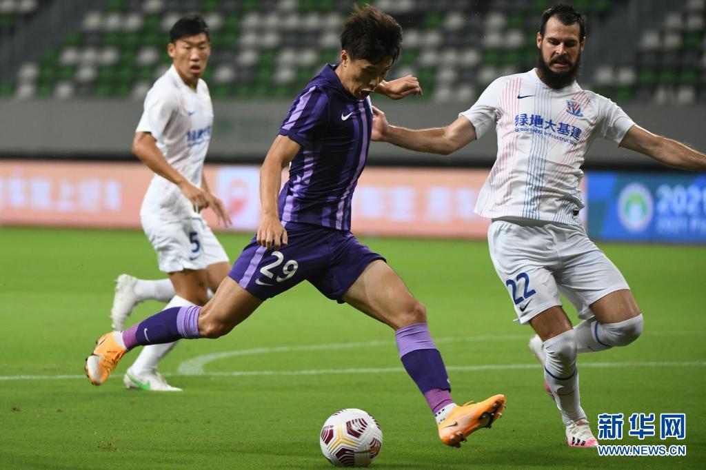 中超：上海申花胜天津津门虎