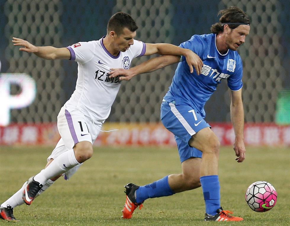 中超：广州富力胜天津泰达亿利