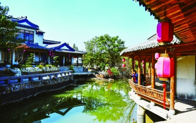 南京江宁汤山石地精心描绘美丽水乡