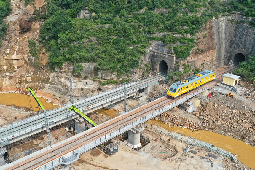 鏖戰36天 中國鐵路鄭州局管內太焦鐵路全線恢復通車