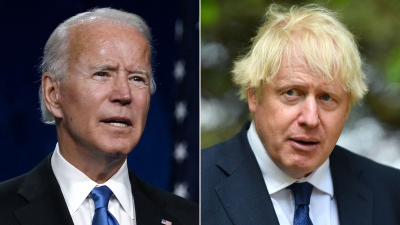 Johnson da Biden sun yi alwashi aiki tare game da yanayin da ake ciki a  Afghanistan bayan Taliban ta karbe iko_fororder_210818-Ahmad3-Joe Biden and Boris