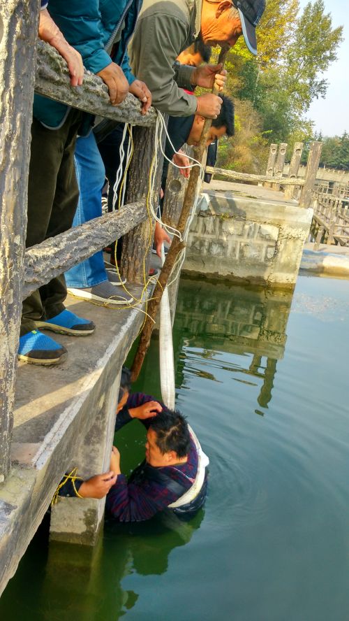 济南一230斤重男子不慎落水 六旬老父水中托举20分钟