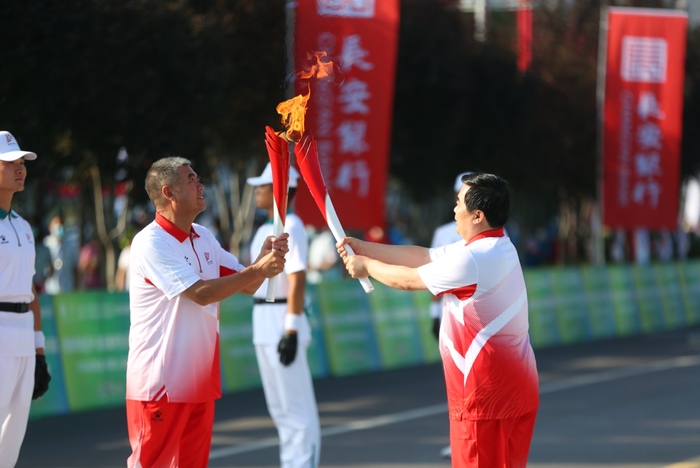 제14회 전국체육경기대회 성화 웨이난시 도착_fororder_20210819-weinan-1