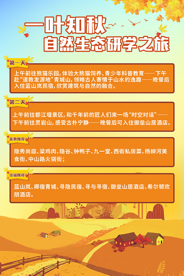 “雙節”醉金秋 都江堰發佈四條秋季精品旅遊線路_fororder_第三條秋季精品旅遊線路-供圖-都江堰市委宣傳部