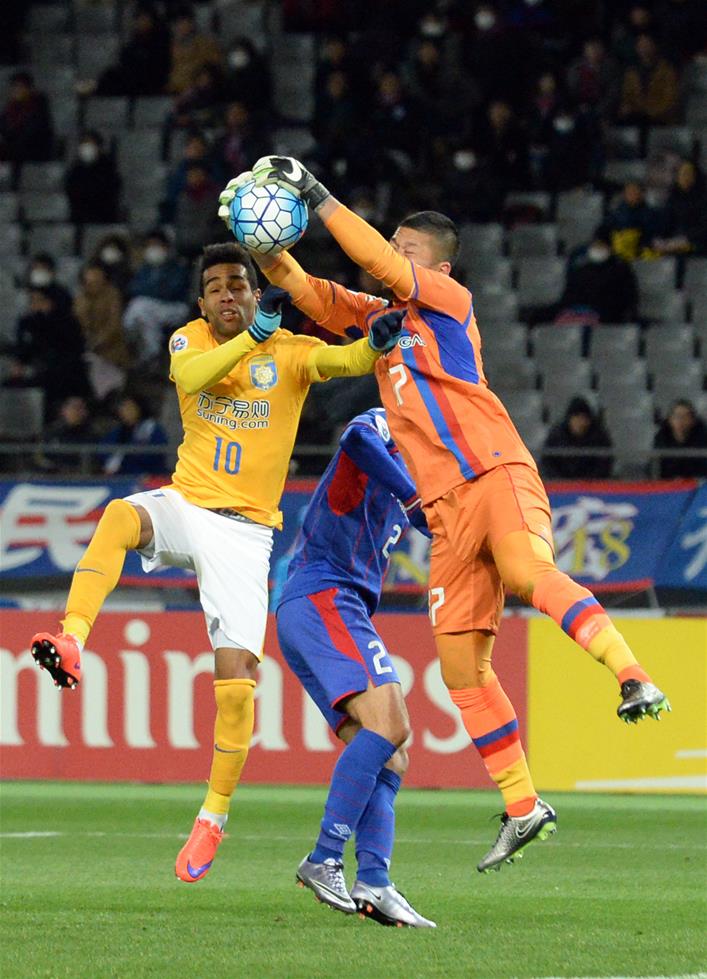 亚冠联赛：江苏苏宁队战平日本FC东京队