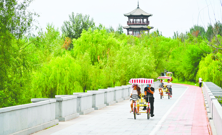 長春北湖國家濕地公園：靜謐初秋 人在畫中游