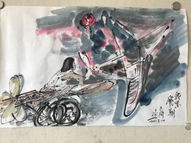 身残志坚！范扬挥毫东京残奥会开幕式