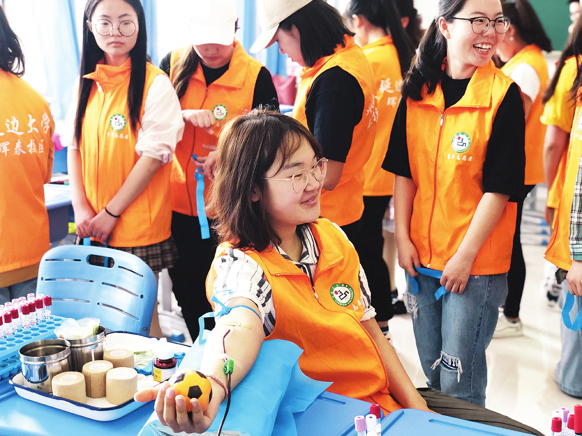 珲春市无偿献血活动走进延边大学珲春校区