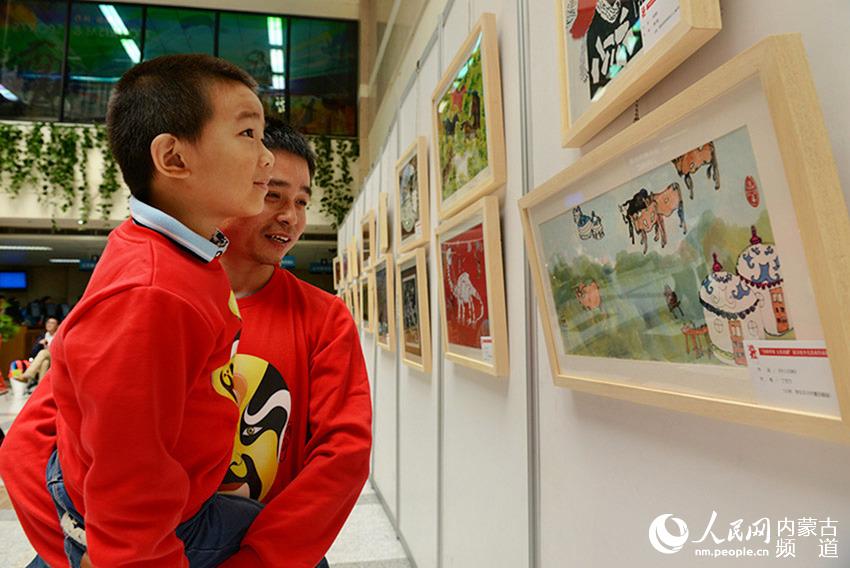 “蒙古娃”少儿美术作品展走进上海美术馆