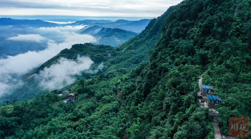 （中首）泸州石顶山：推窗见云海 民宿隐逸青山中