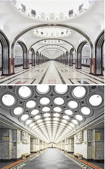 世界上最漂亮的地铁：莫斯科地铁的奢华画风