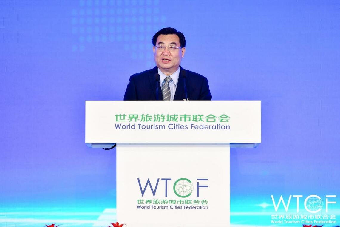 2021 WTCF 베이징 향산관광정상회의 및 2021 세계관광협력 발전대회 베이징서 개막_fororder_20210903-lvyoufenghui-1