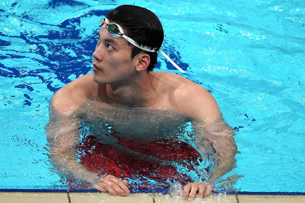 全运会-游泳男子400米个人混合泳:汪顺夺冠
