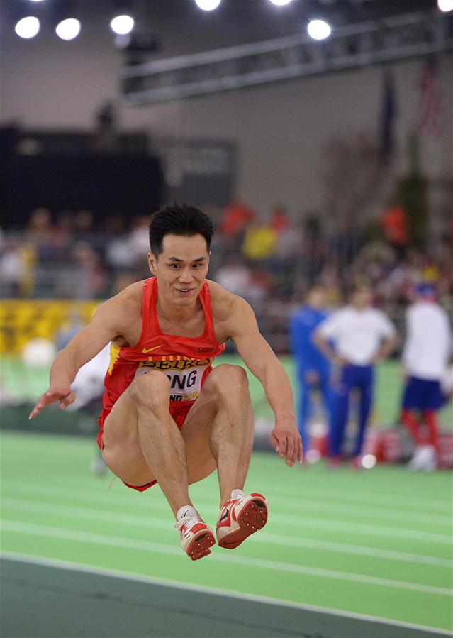 室内世锦赛中国摘首金男子三级跳远董斌夺冠