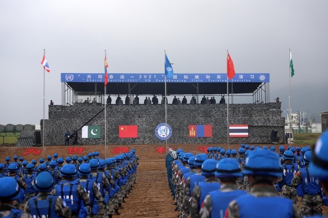 "Shared Destiny-2021" peacekeeping drill, binuksan sa Tsina_fororder_20210907drill1