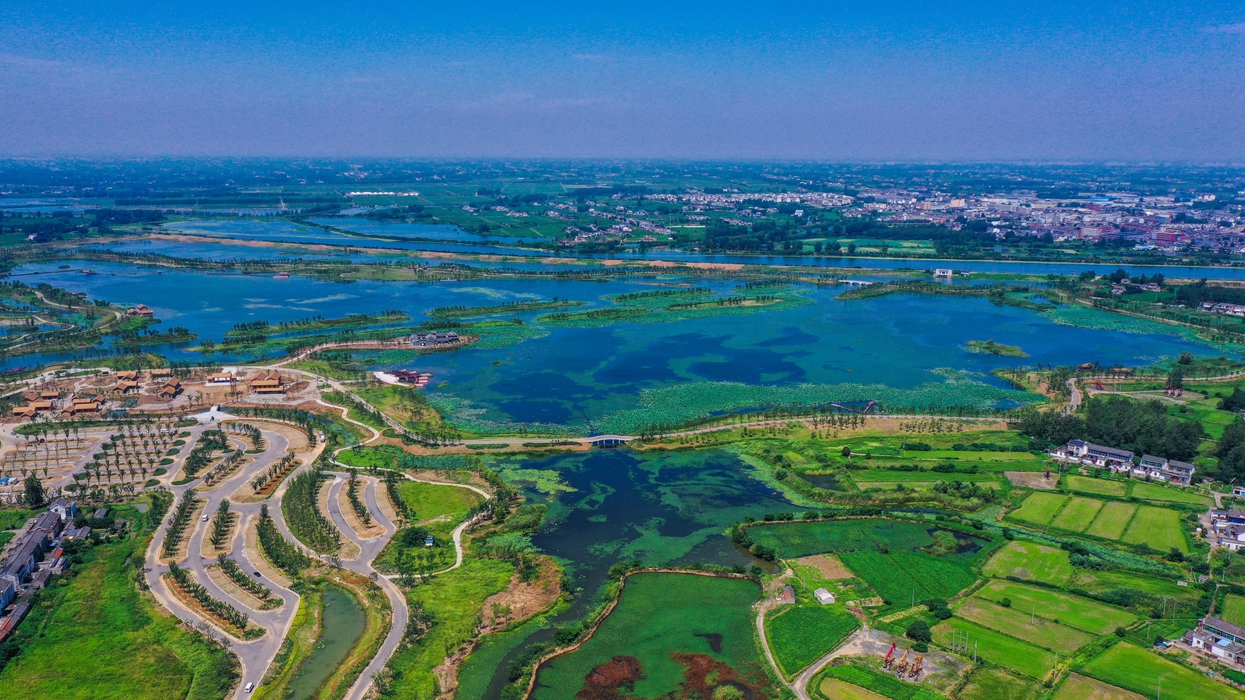 扬州北湖湿地公园：云天沧沧 秋水泱泱