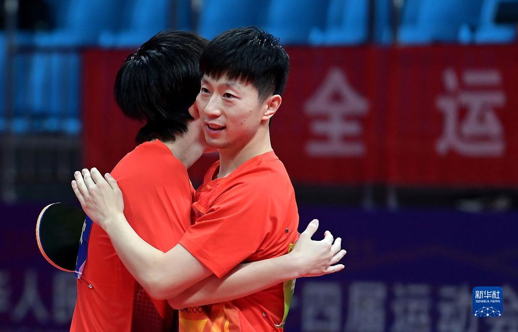 全運會-乒乓球男子雙打:馬龍/王楚欽奪冠 全運會-乒乓球男子雙打:馬龍/王楚欽奪冠