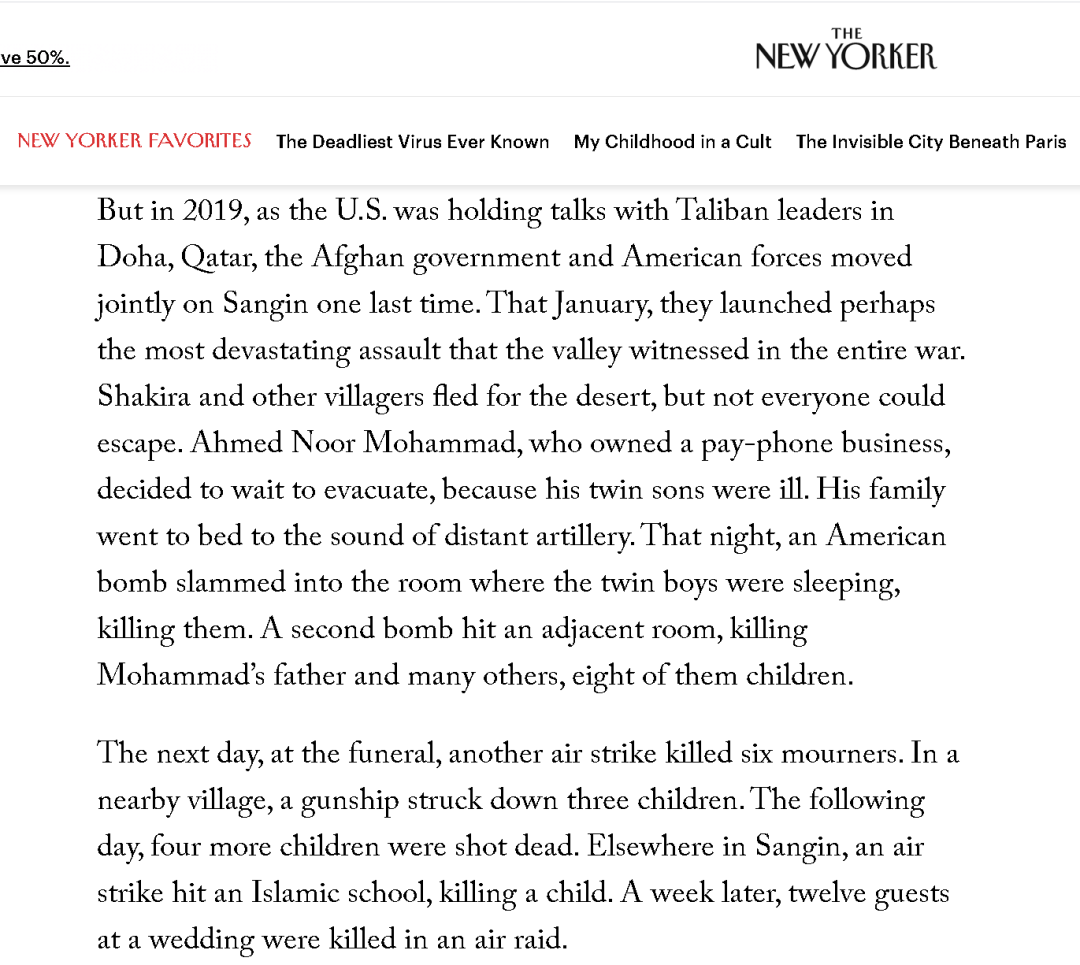 这篇关于阿富汗和塔利班的文章，太绝了！