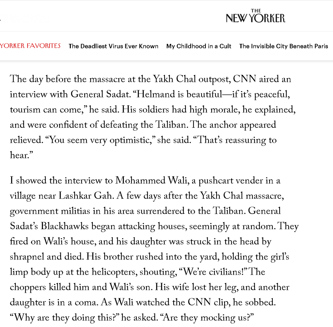 这篇关于阿富汗和塔利班的文章，太绝了！