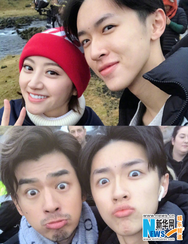 《火王之千里同风》杀青 陈柏霖景甜合影留念