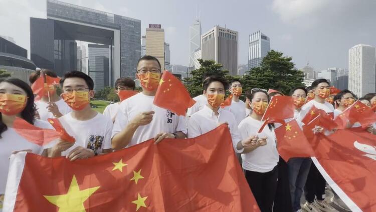 香港各界欢度完善选举制度后的首个国庆节