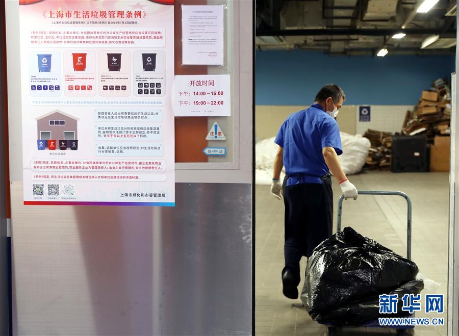 上海環球金融中心實施垃圾分類管理