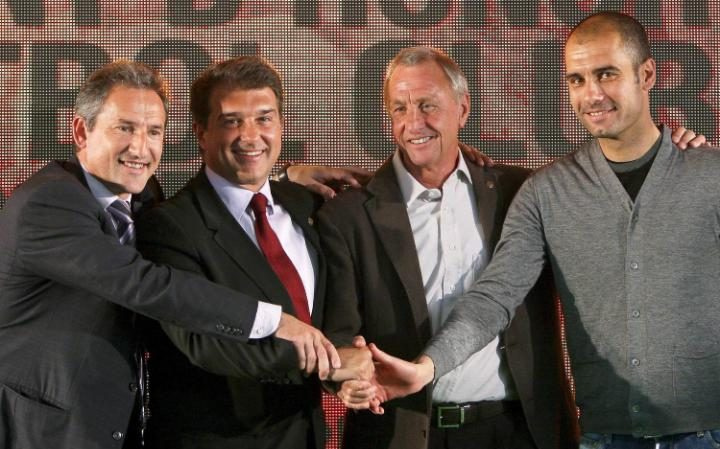 克鲁伊夫衣钵传承 瓜迪奥拉范巴斯滕领衔12门徒 克鲁伊夫衣钵传承 瓜迪奥拉范巴斯滕领衔12门徒