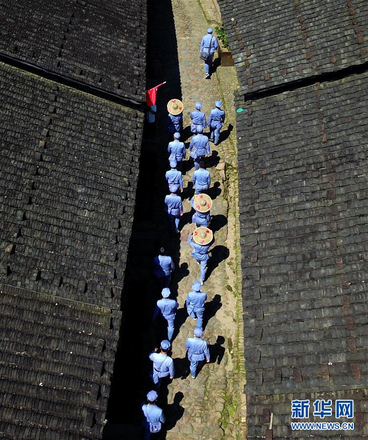 【福建時間主推】【龍岩】【移動版】【Chinanews帶圖】長征出發地長汀、寧化的紅色信仰報告：風展紅旗如畫