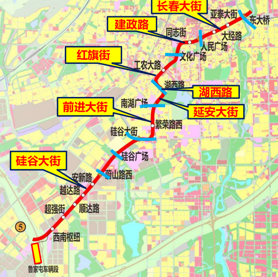长春轨道交通5号线8月份主体施工 2号线东东延工程同步启动