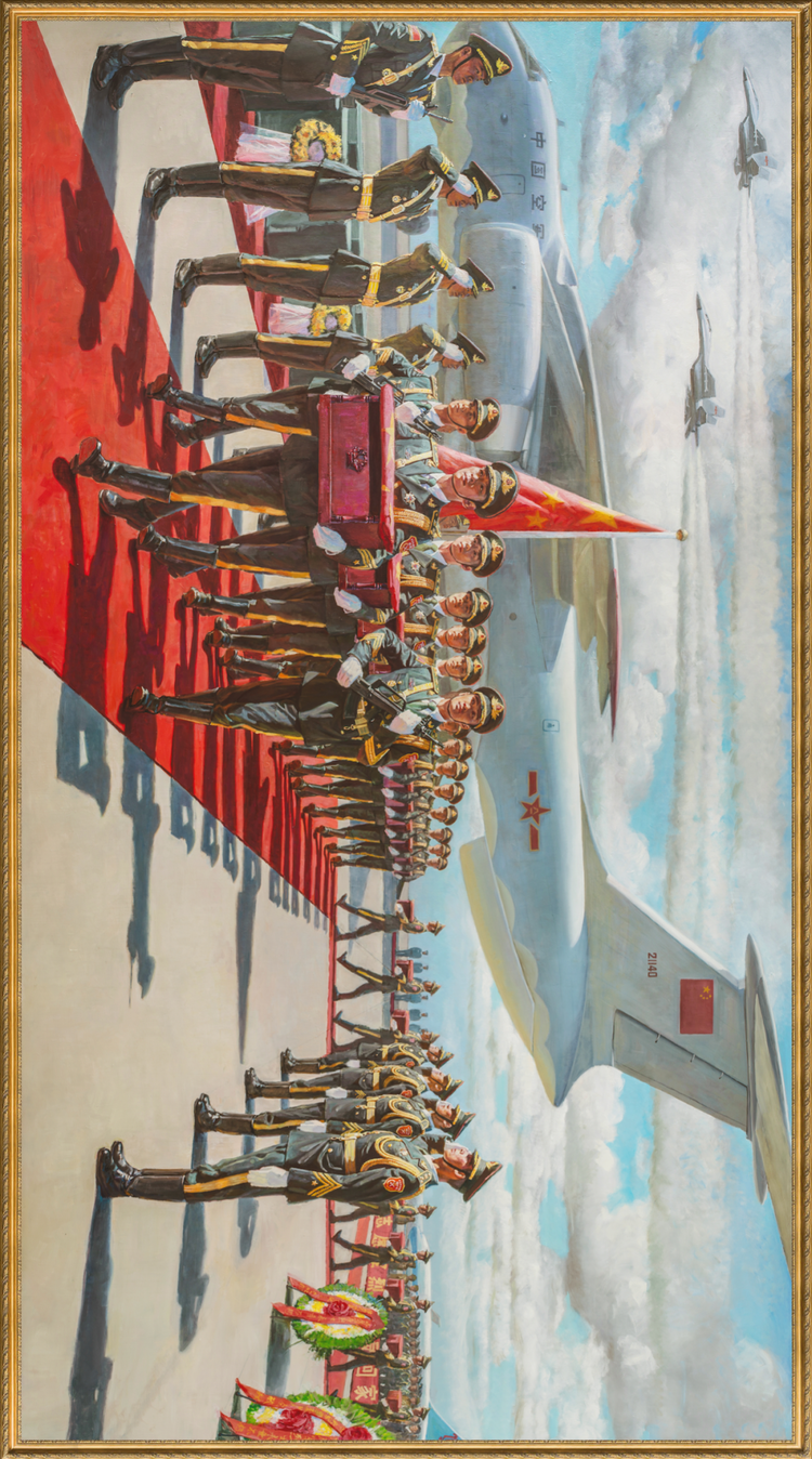 山河已无恙英雄回家乡美术经典中的党史邀您走近油画永远的军魂