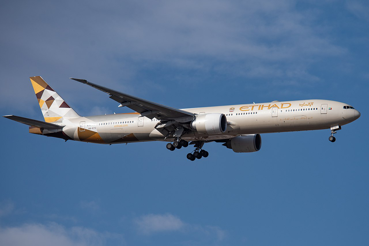 阿联酋阿提哈德航空公司飞机 来源:网络