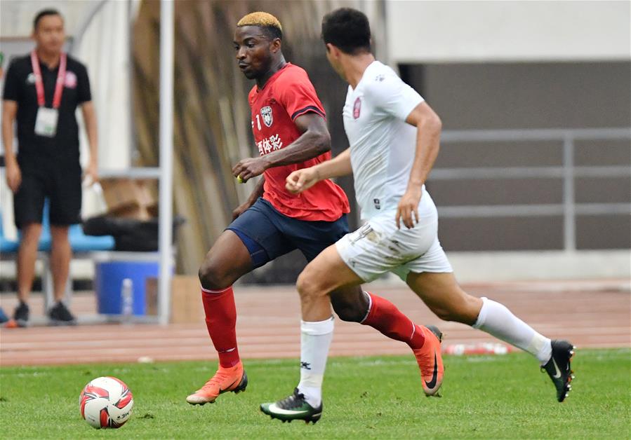 足球——中甲：陕西大秦之水胜新疆雪豹纳欢