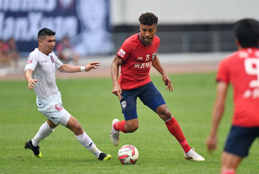 足球——中甲：陕西大秦之水胜新疆雪豹纳欢