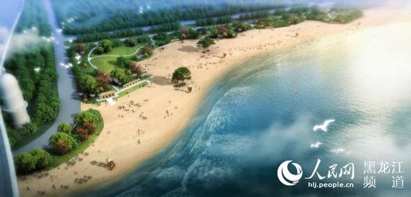 哈爾濱再添沿江風景線 太陽島風景區新增兩處免費沙灘浴場