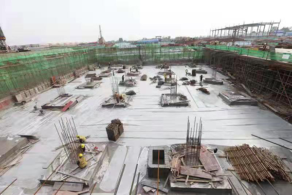 总投资3.2亿元 眉山保税物流中心（B型）项目主体将于年底完工_fororder_项目施工现场-摄影-周婕妤