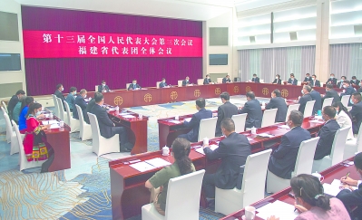 十三屆全國人大三次會議福建代表團成立