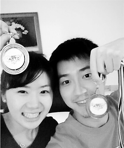 福原爱恋爱晒合影 男友江宏杰是台湾乒乓球员