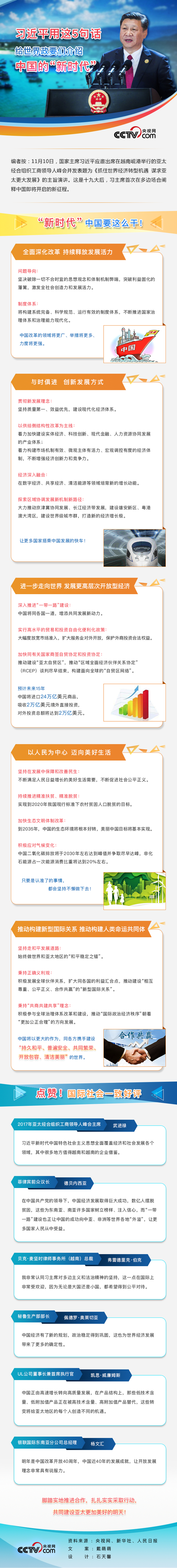 习近平用这5句话给世界政要们介绍中国的“新时代”