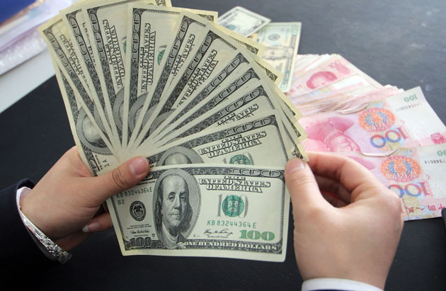 外媒：中国外汇储备5个月来首升 人民币汇率企稳